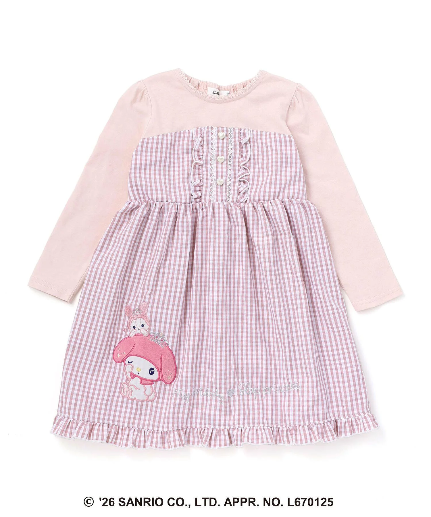 🆕【⭐訂購⭐】日本直送🇯🇵 🌀#Sanrio 星形蕾絲 心型紐扣 鎖邊裙擺 刺繡連身裙［3款選］🌀 [ELIA-0128] [261019]