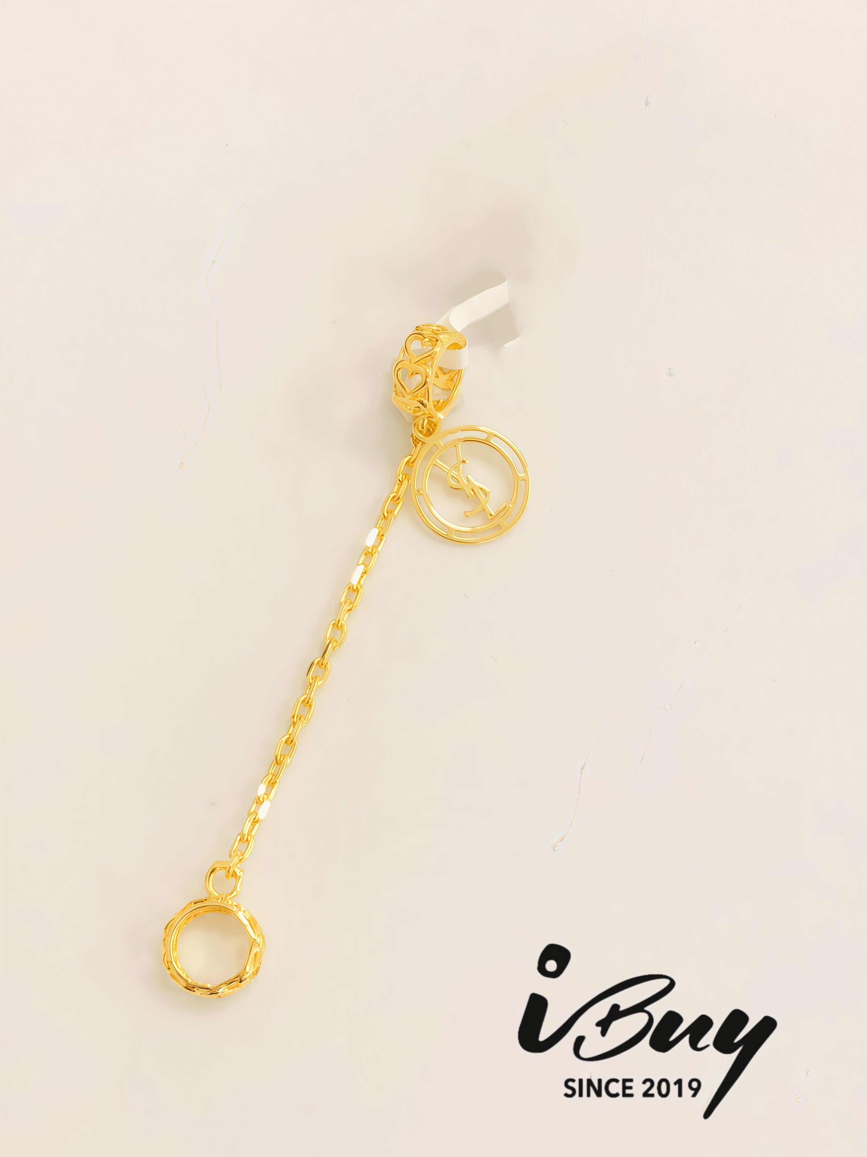 916 GOLD YSL SAFETY CHAIN  916 金 YSL 安全链