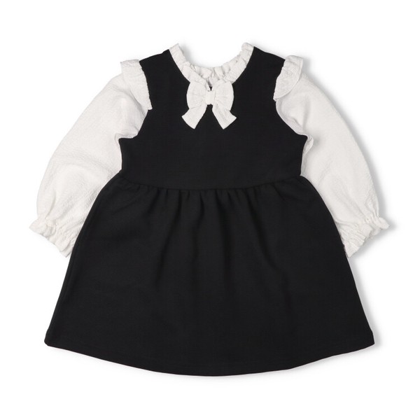 🆕【⭐訂購⭐】 🇯🇵日本直送🌀假2件 緞帶 連身裙🌀[ELBA-0060][260307]