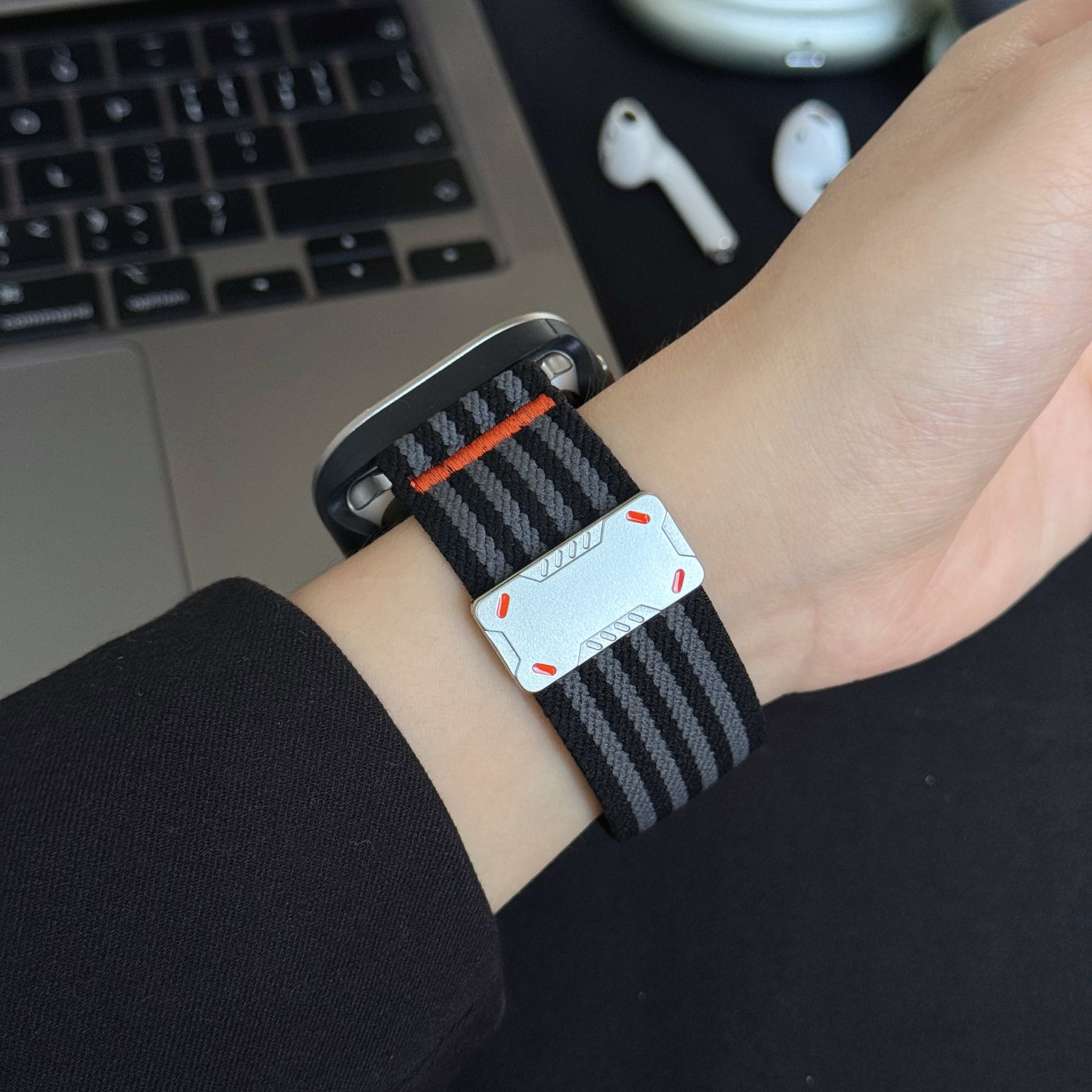 智能手錶帶 機甲工裝磁性扣系列