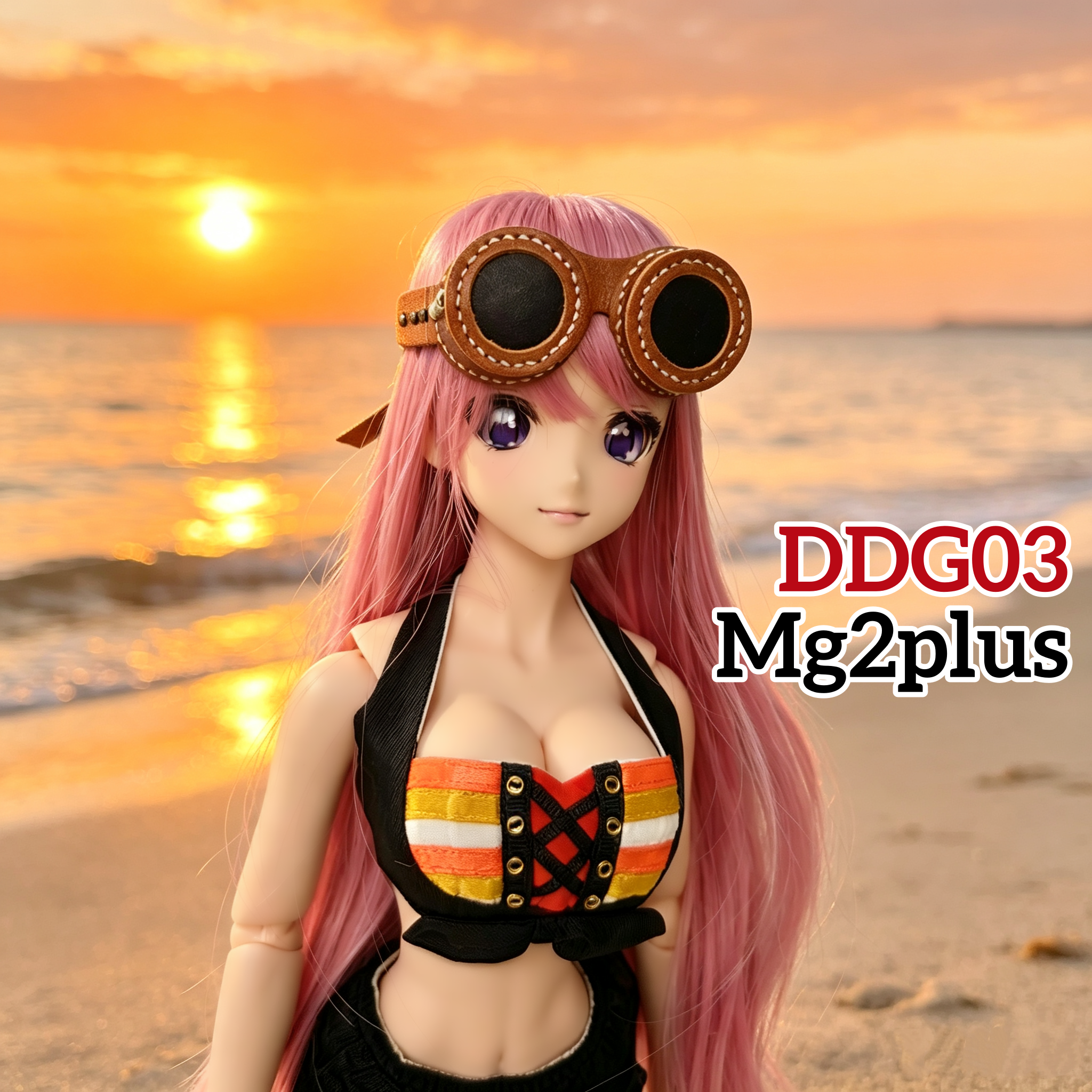 【MG2Plus】(20cm - 24cm Doll Head) 真皮手作蒸汽朋克風格眼罩 Handmade leather steampunk eye mask