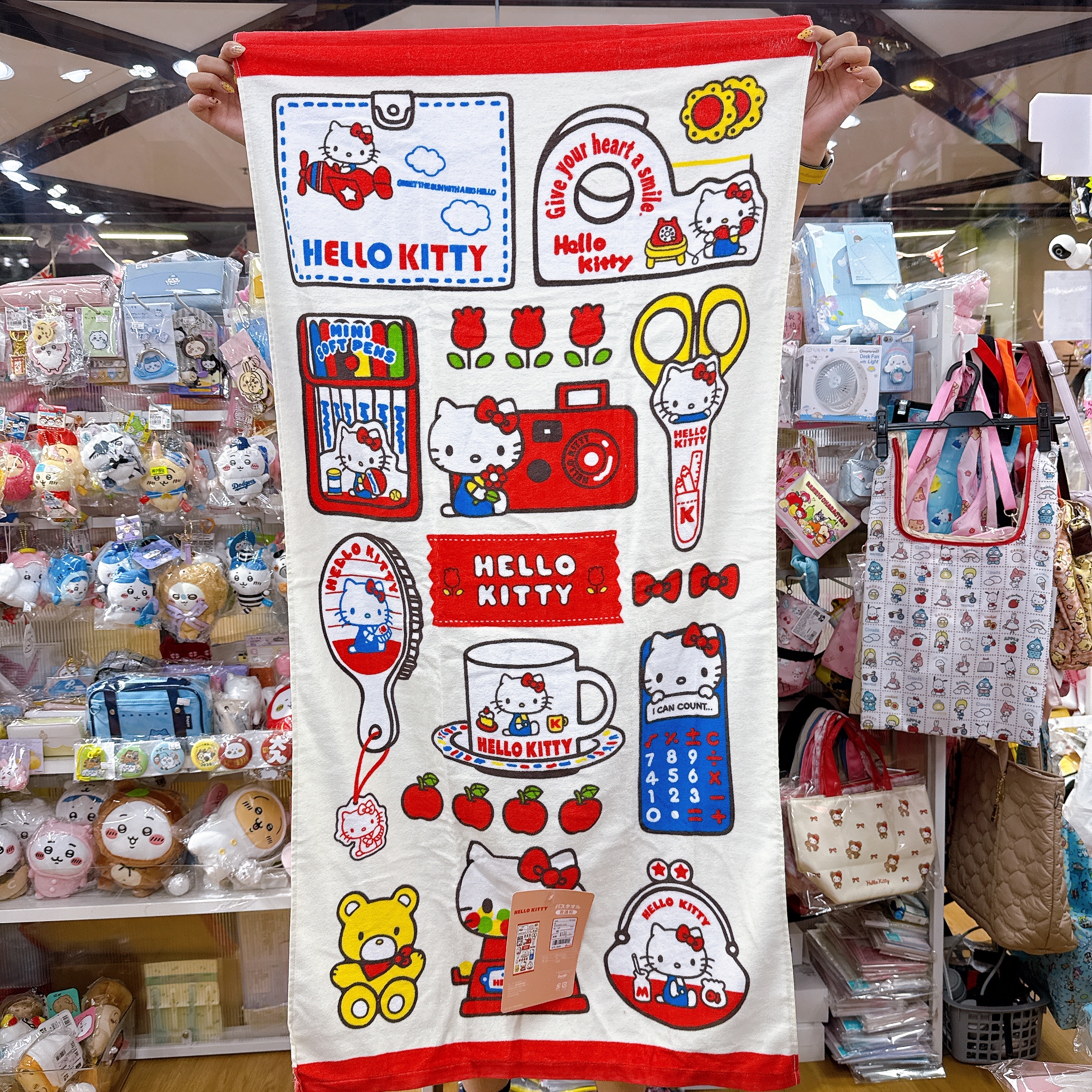 日本直送kitty 120×60cm 沖涼浴巾