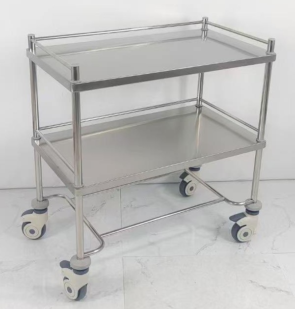 AD-CT02 Two-layer Stainless Steel Trolley 兩層不銹鋼車 (For inquiry only 此產品需報價)