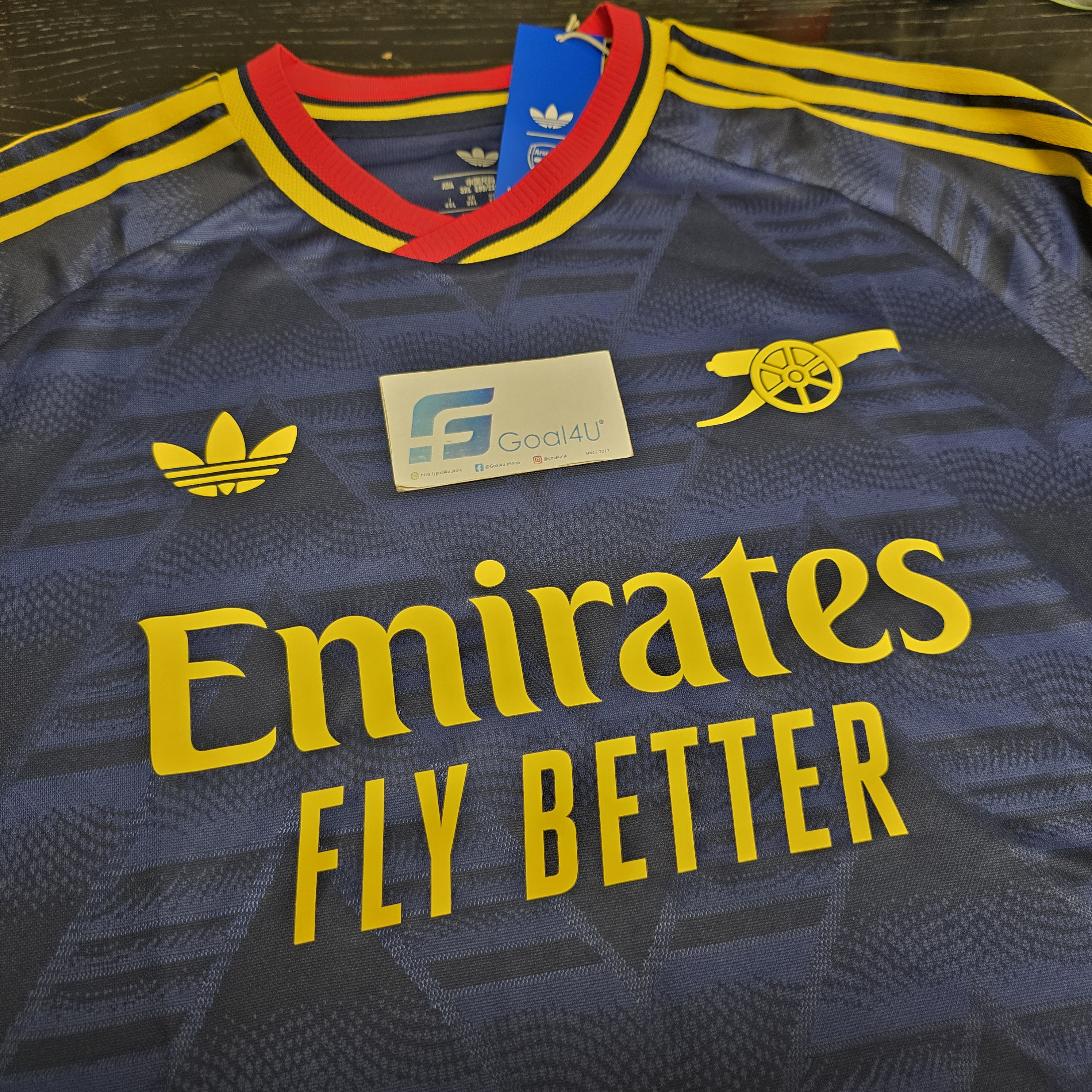 🍌重溫經典香蕉傳奇 Adidas Arsenal 阿仙奴 2026-27 作客 Authentic 球員版球衣 (可加印字章) JZ3161