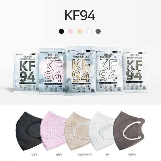 現貨$118盒。2盒起$108盒。Defense  KF94 三層2D立體成人口罩（獨立包裝 ）