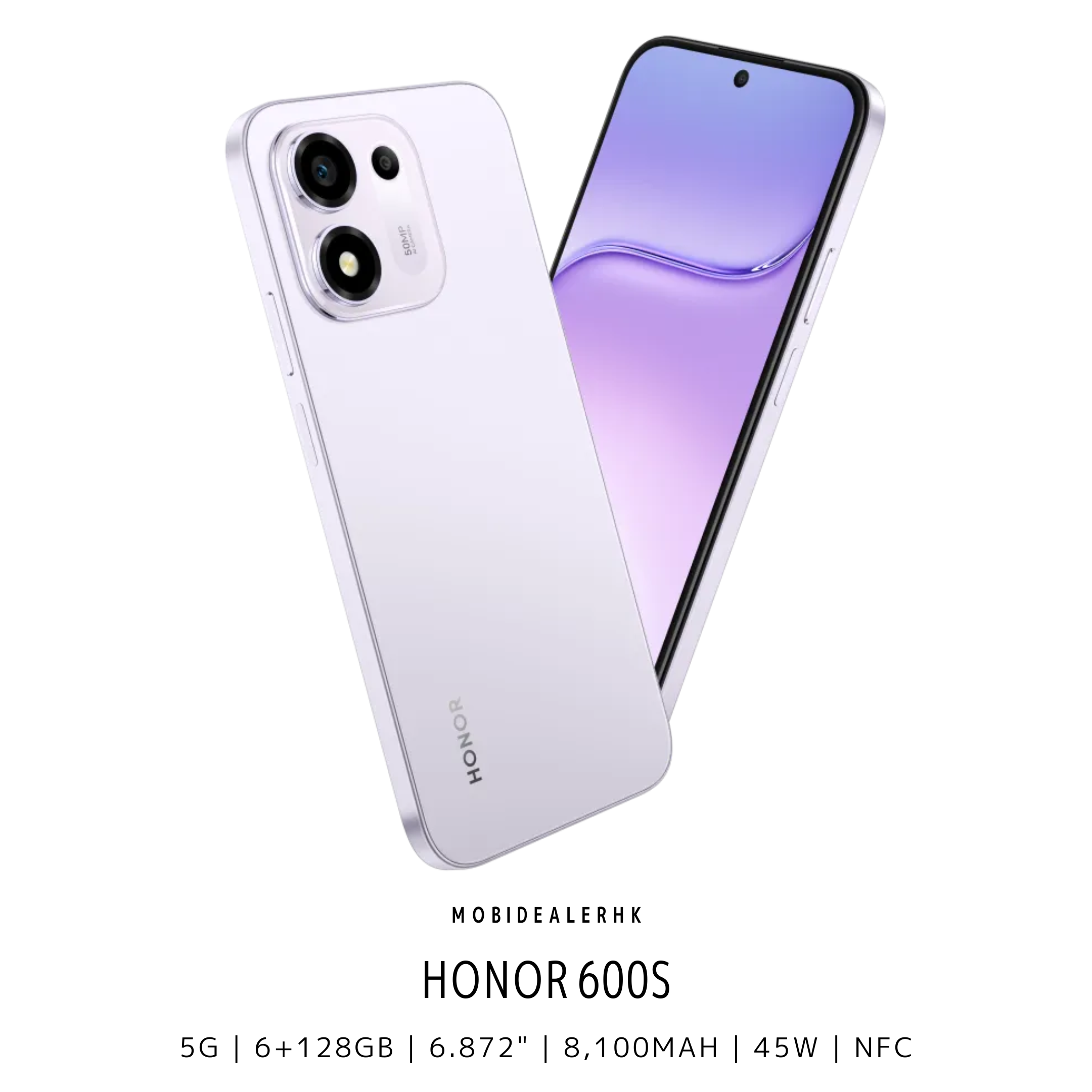 Honor 600S | 榮耀 600S | 5G | 智能手機 | 8100mAh超大電量 | IP68/69防水 | 45W快充 | 6.872" 大屏幕