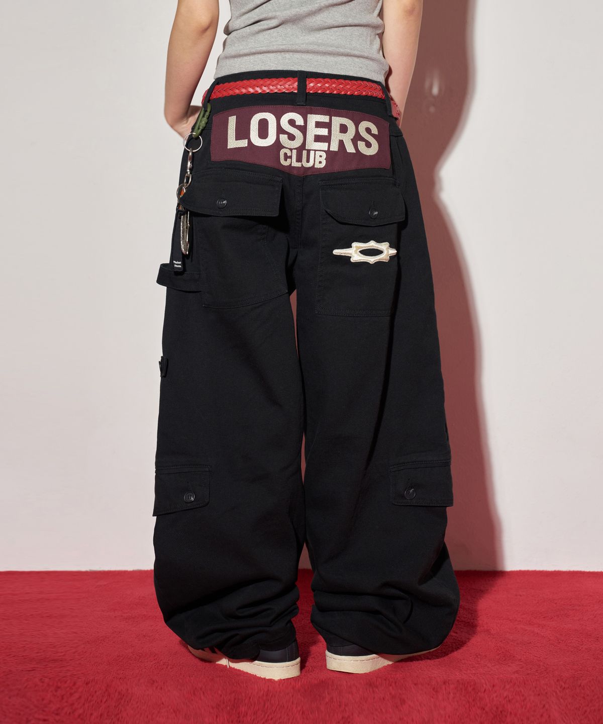 🇰🇷訂購｜LOSER CLUB 26SS｜Multi-cargo pocket wide cotton pants 4色