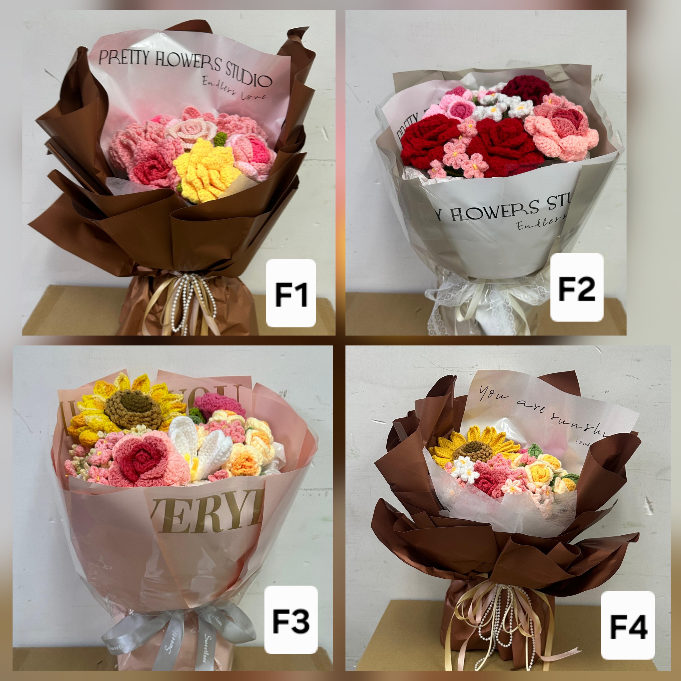 獨一無二的鈎織花束