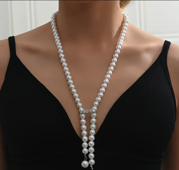 Grace Drop Pearl Y-Necklace