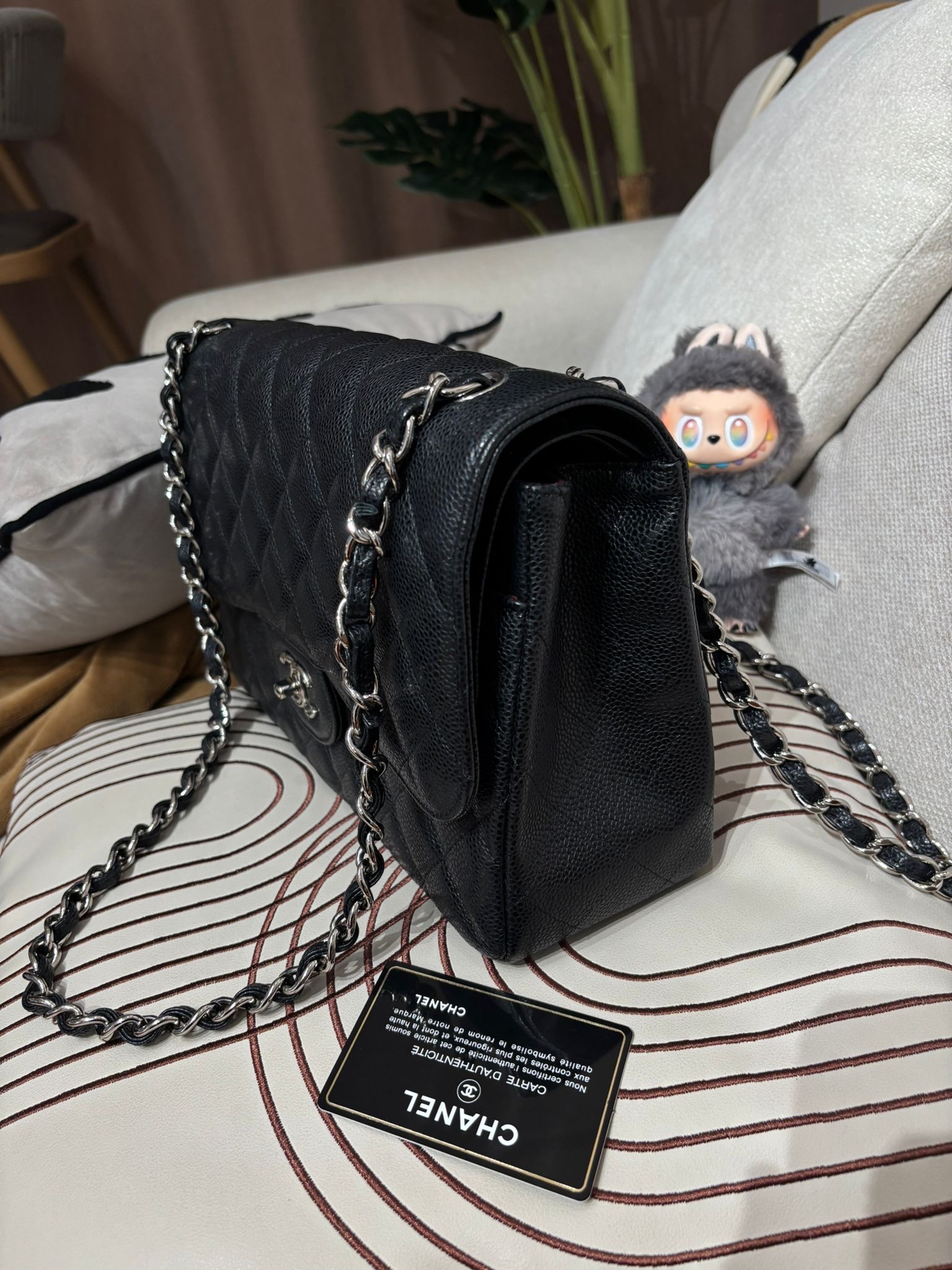 Chanel classic flap 30cm,jumbo,A58600 cf30 100%Authentic ,98%new ✅16card ✅塵袋✅box