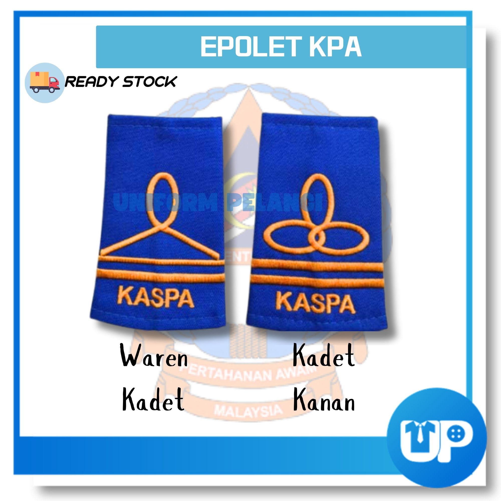 EPOLET KPA PEGAWAI WARAN KADET / KADET KANAN