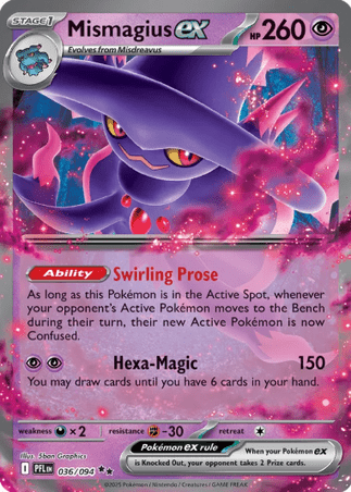 Pokemon TCG Phantasmal Flames - Mismagius EX-036/094