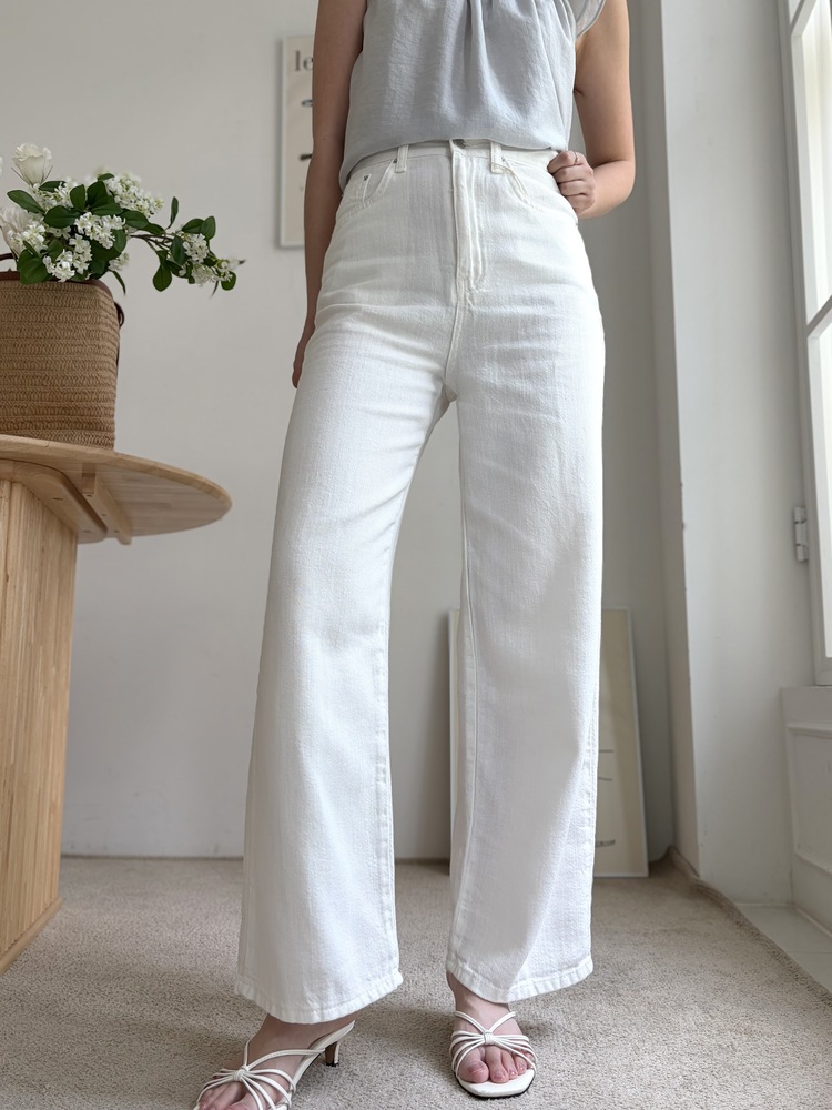[極涼!!] Summer Lightweight White Jeans