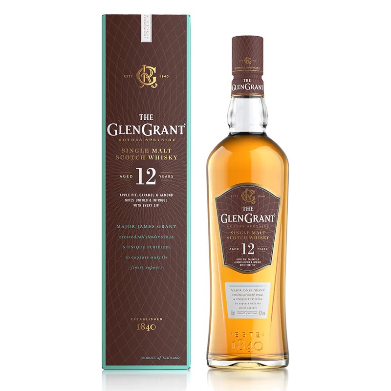 格蘭冠 12 年單一麥芽蘇格蘭威士忌 The Glen Grant 12 Year Old Single Malt Scotch Whisky 43% 700ml