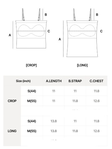 韓國品牌 Verish │MODAL BRA TOP CROP 莫代爾胸罩上衣