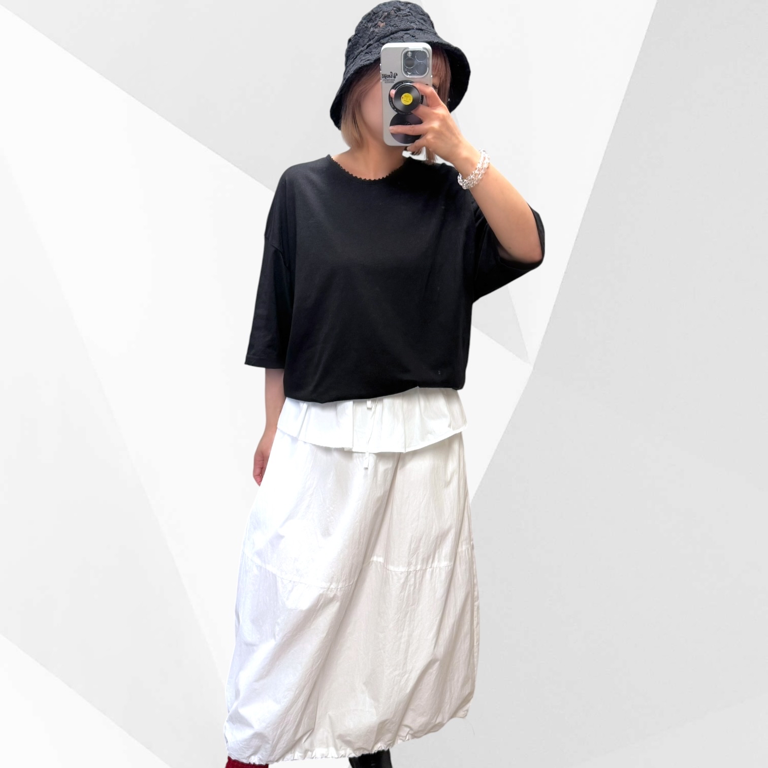 221306 Lace 領短袖Tee