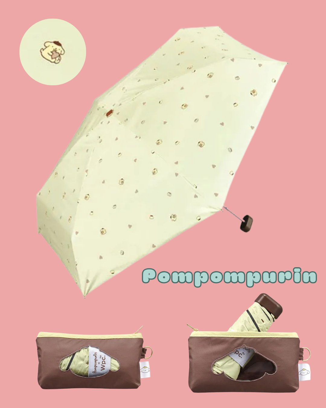 預購 / 代購【 2026SS 日本直送 Wpc. x Sanrio Characters 角色造型 晴雨 兩用 摺疊傘｜可愛粉絲必備！UV protection umbrella 】