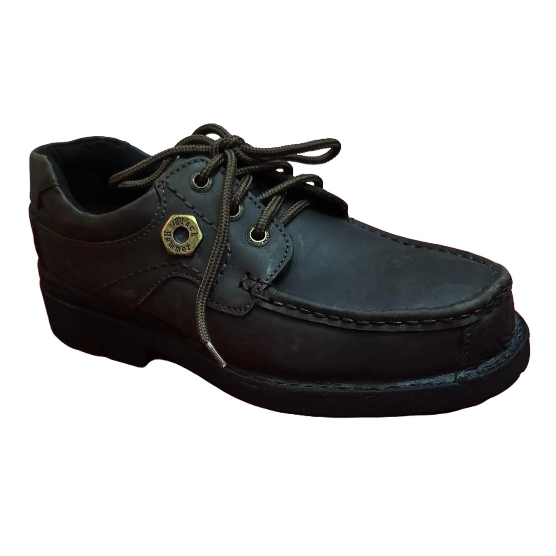 Black Hammer Safety Shoes BH-4992 Low cut with Shoe Laces Kasut Keselamatan