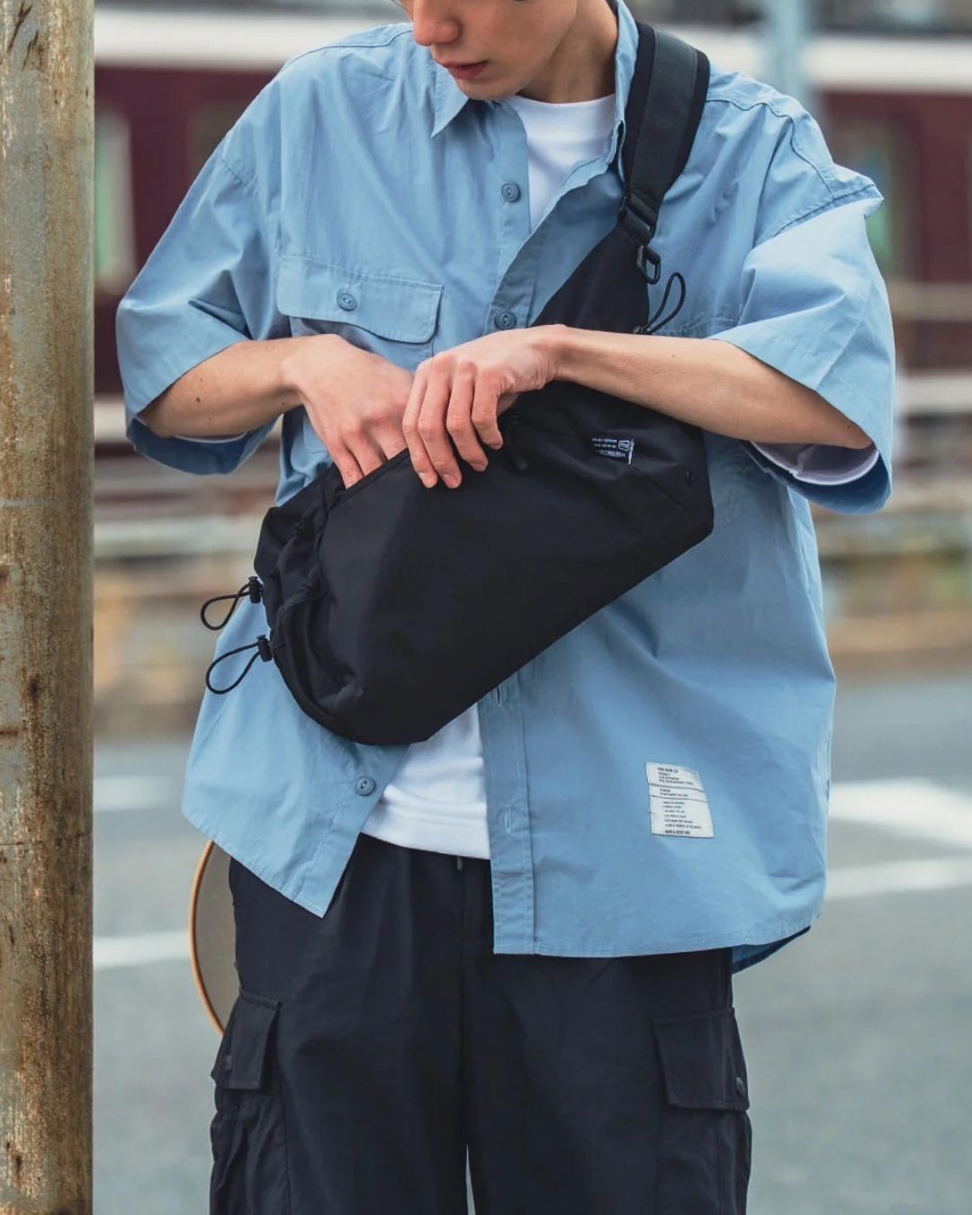 日本代購【 2026新商品 日本直送 KIU 超實用大容量 尼龍 斜孭袋 / 單肩包  Nylon Crossbody Shoulder Bag 】