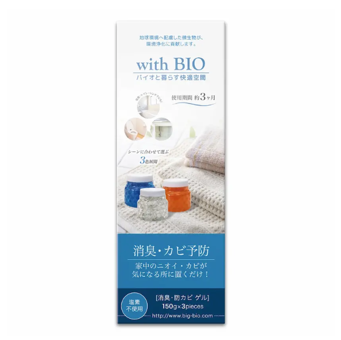 with Bio 除臭防黴凝膠 無香 (150g*3個) 平行進口