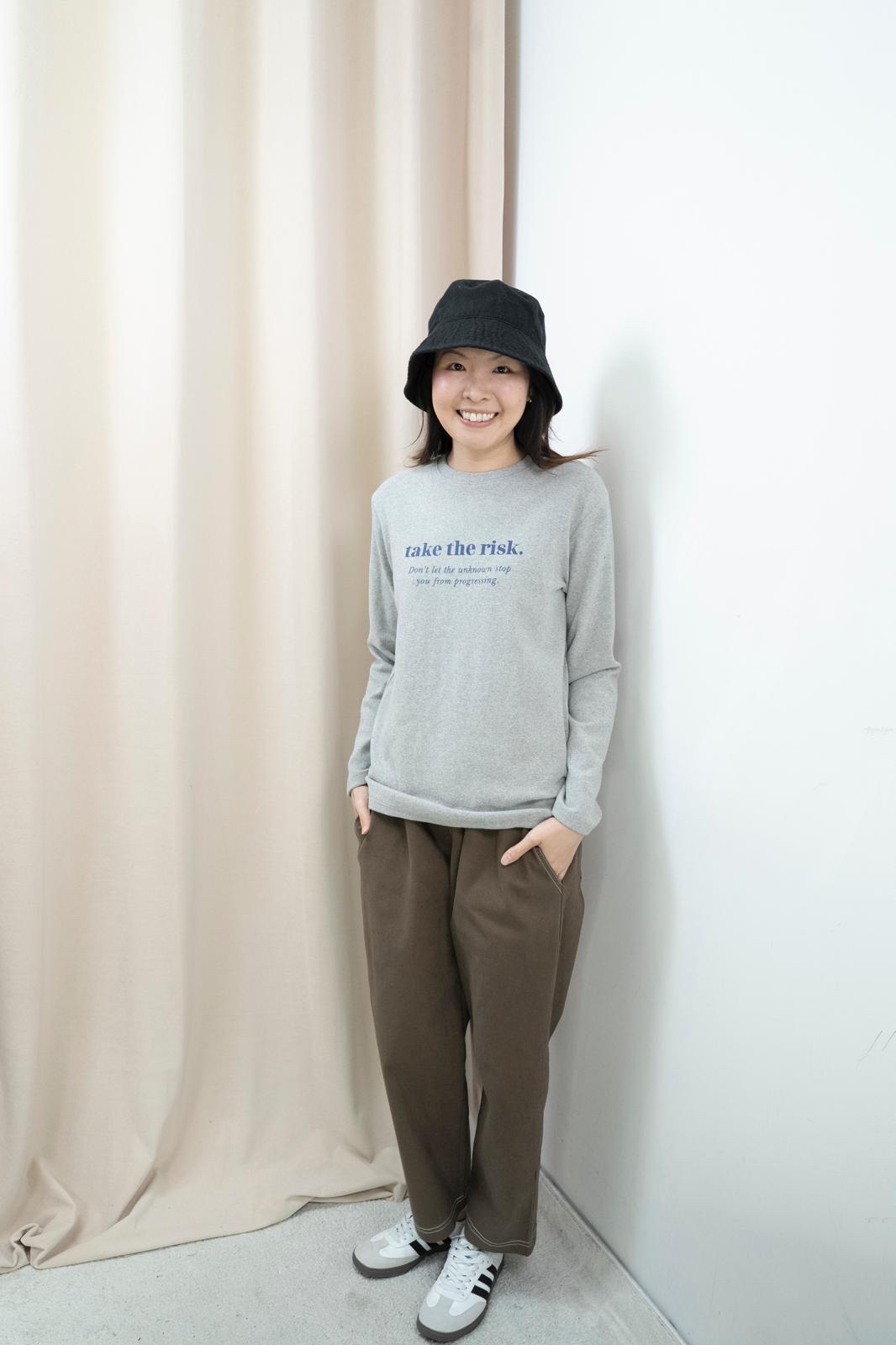 明線修腿休閒褲（2色）