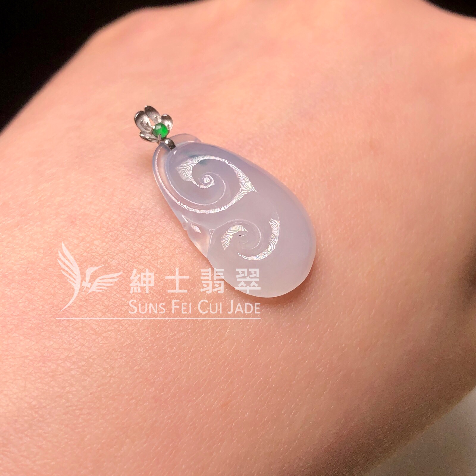YK01098 冰茄紫飄花如意 