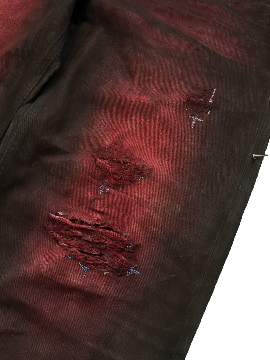 DESTROYED BLOOD SKIN PANTS