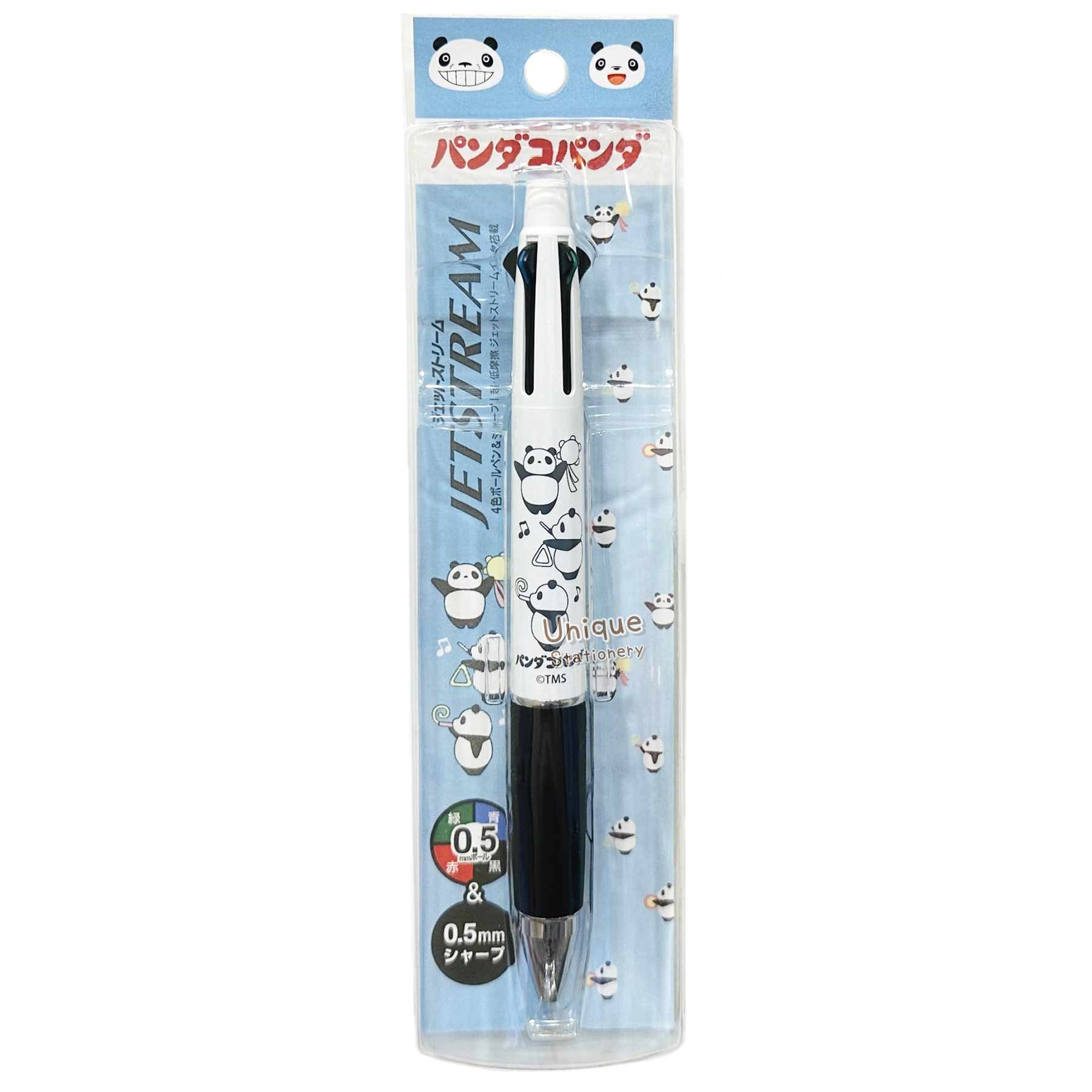 現貨｜Panda Go Panda 熊貓家族 吉卜力 日本製 uni Jetstream 4&1 多功能 5用筆 0.5mm 4色原子筆 + 0.5mm 鉛芯筆 (PNN-149)