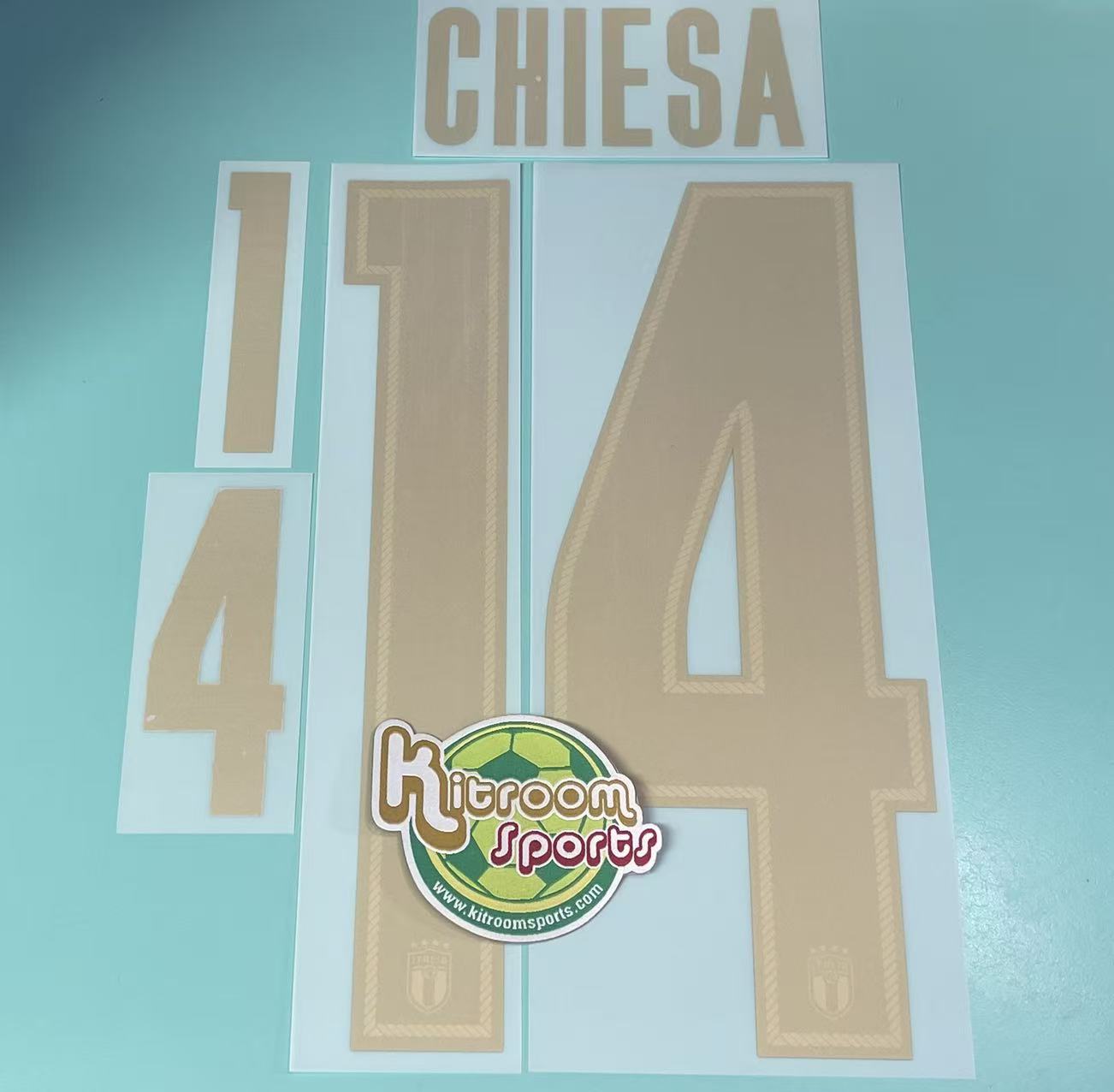 2020 Italy Home Nameset #14 CHIESA