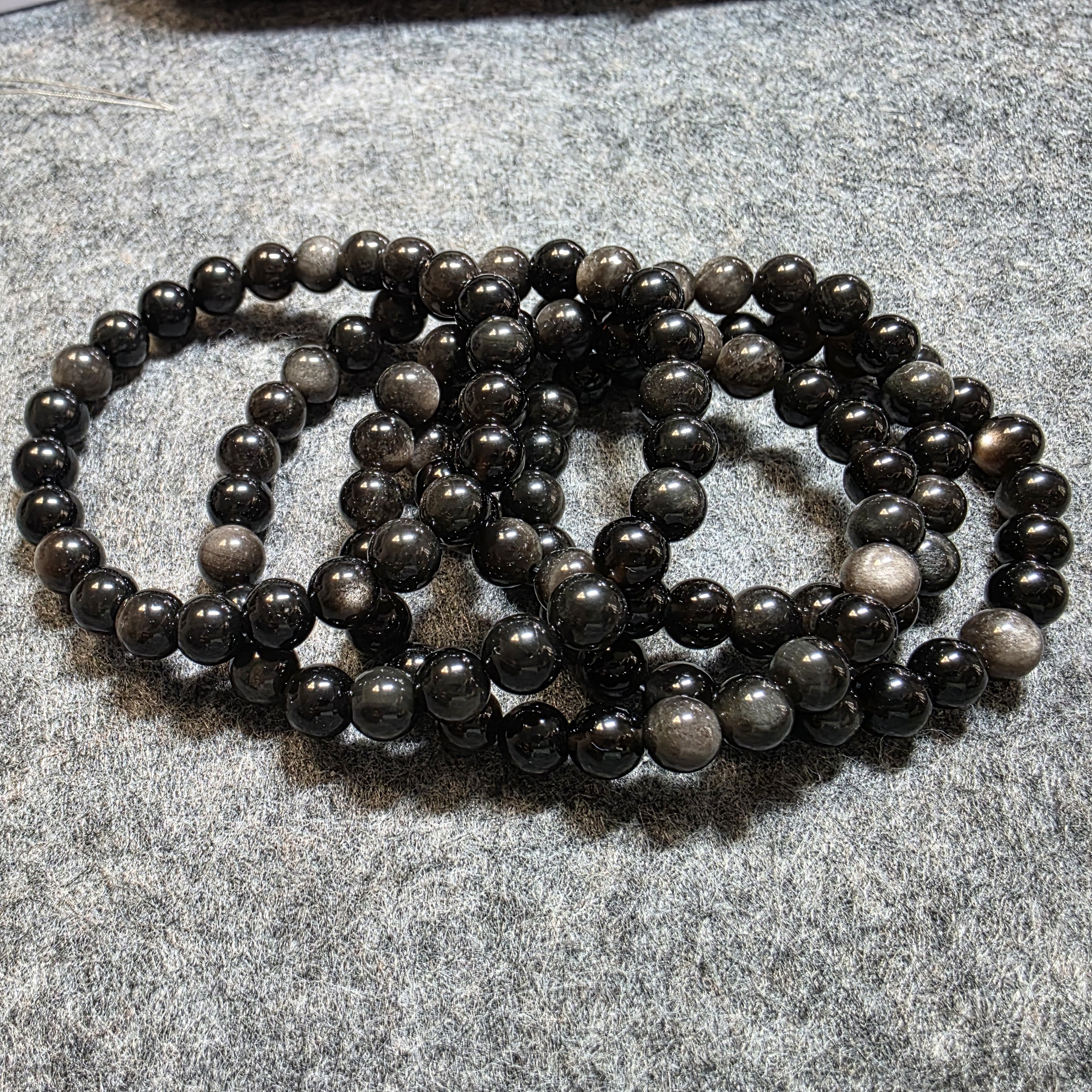 黑銀曜石手串(Obsidian)