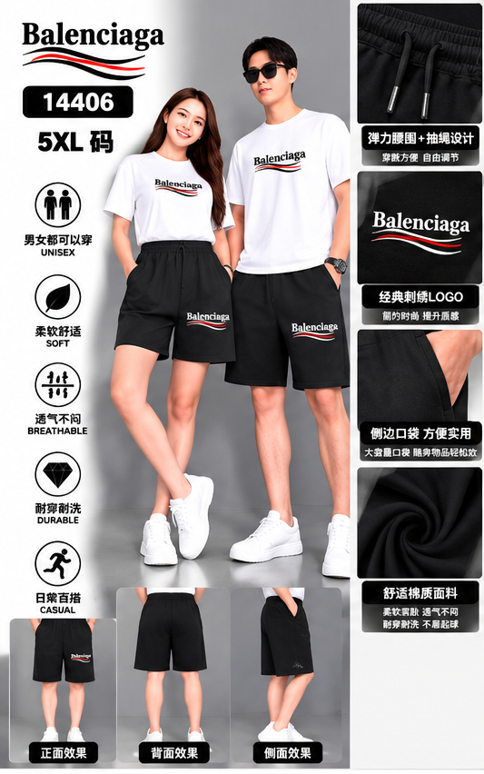 5XL（断码）男女同款休閒運動 短褲
