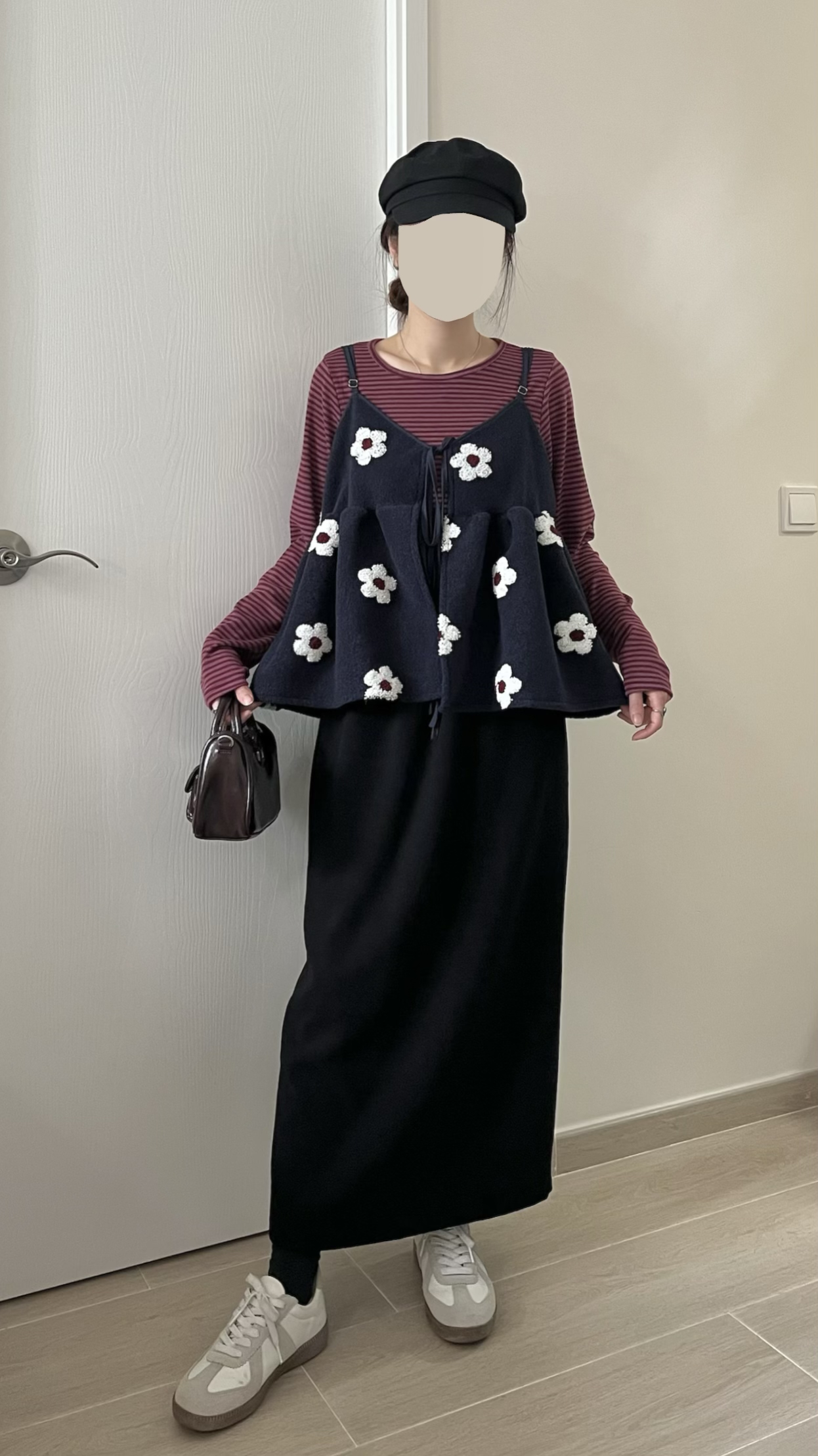 甜甜價 莓果親膚間條衫 現貨