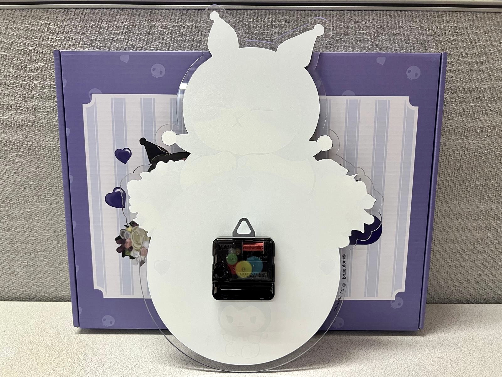 🇹🇼台灣直送🇹🇼Kuromi x Mofusand限定 靜音掛牆鐘