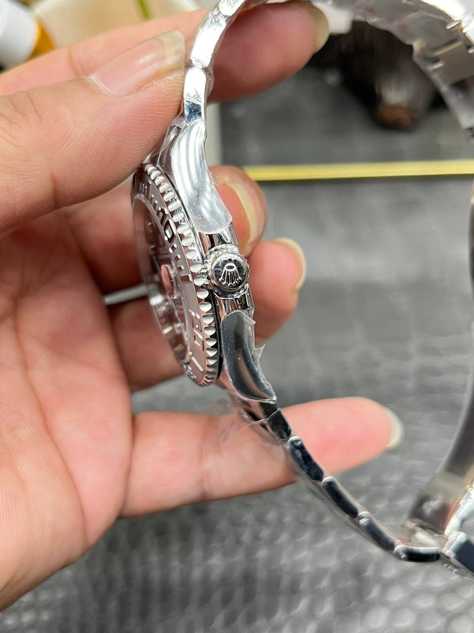 劳力士灰游艇/40mm/上海机芯改丹东3235全自动机械🌟