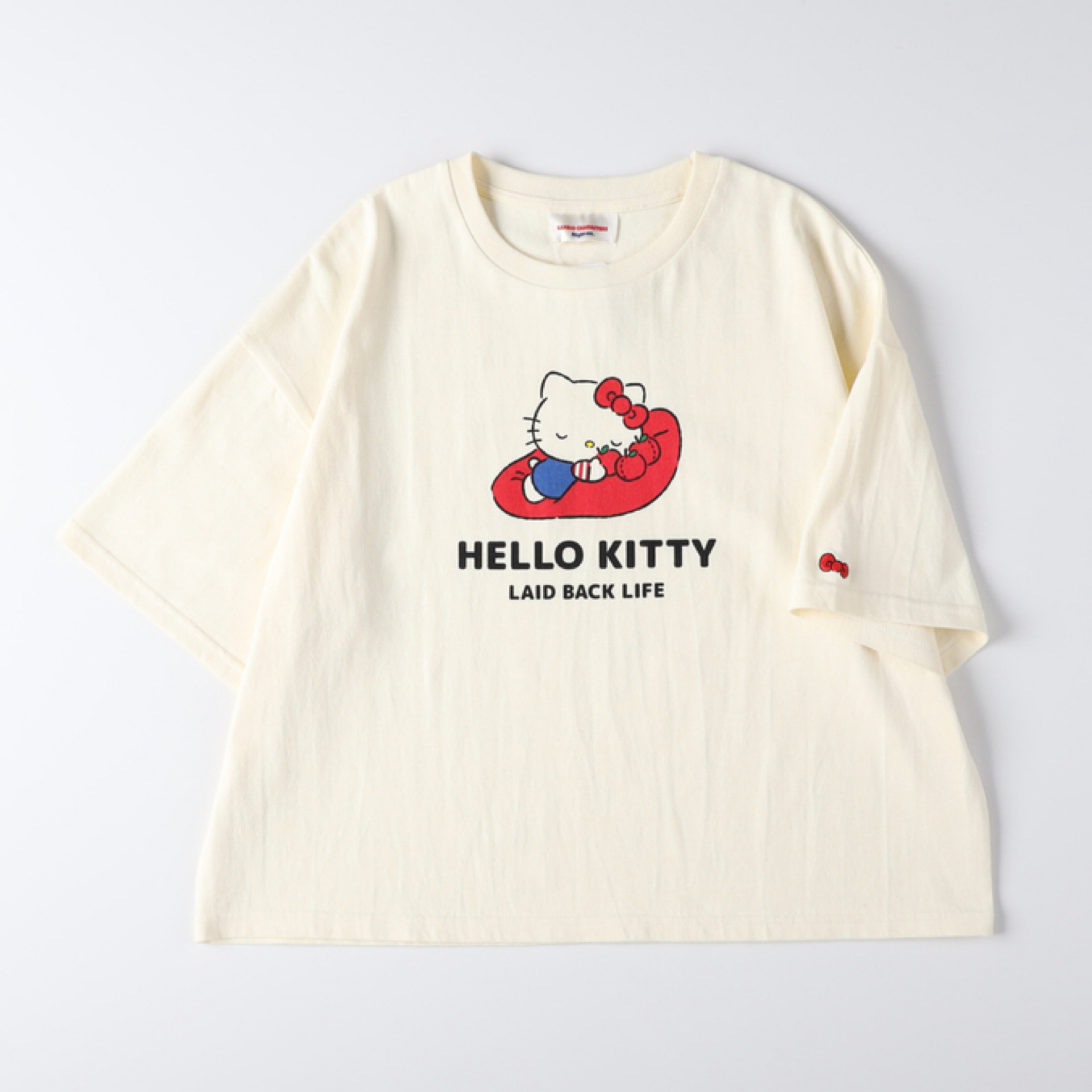 日本預訂📍日本Sanrio x Right On得意訓覺樣系列 - Hello Kitty短袖Tee (大人Size)
