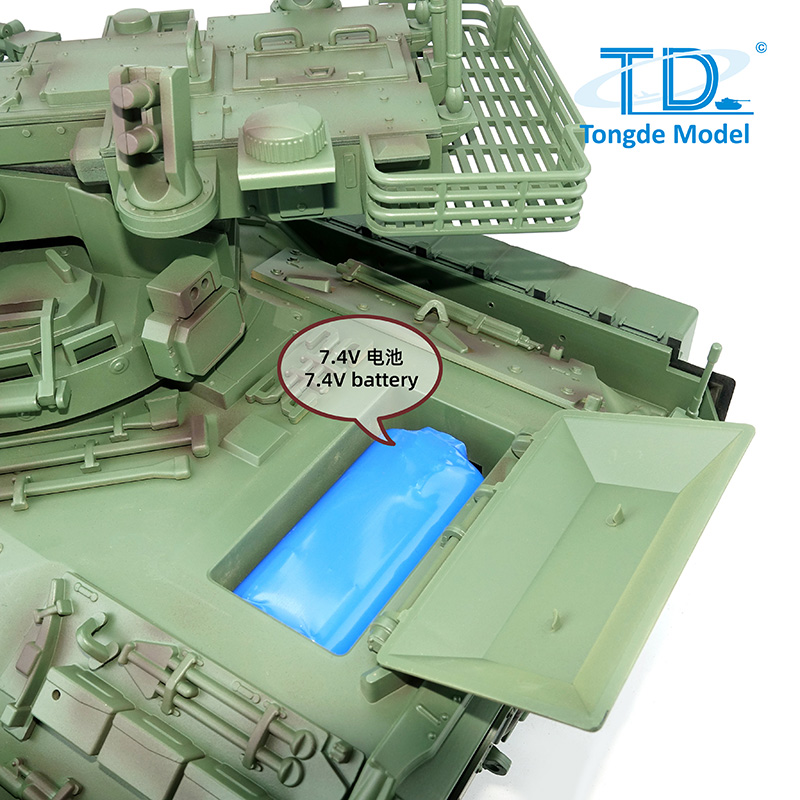 全新 通德 1:16 遙控 M 2128 布雷德利 105mm 火炮支援戰車 | 遙控坦克| 3.0版 | 金屬升級版本 | 紅外線對戰 | 伸縮炮管