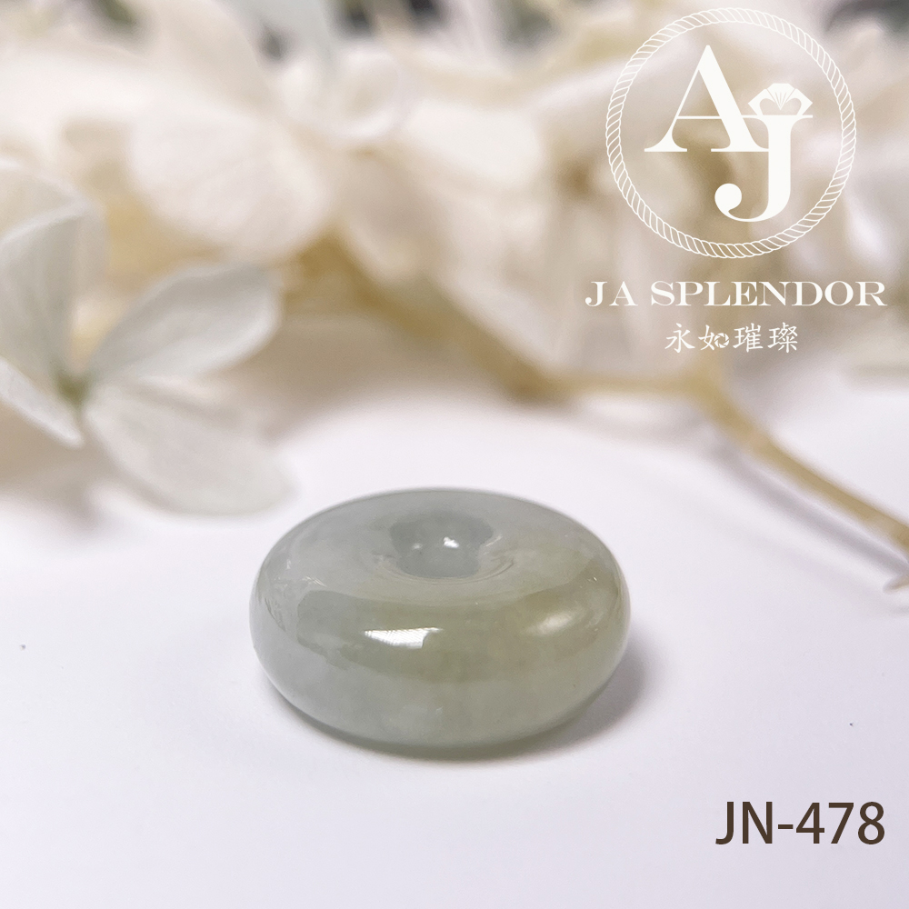 JN-478/482/492/494 天然翡翠A玉 冰潤秋香綠小平安扣