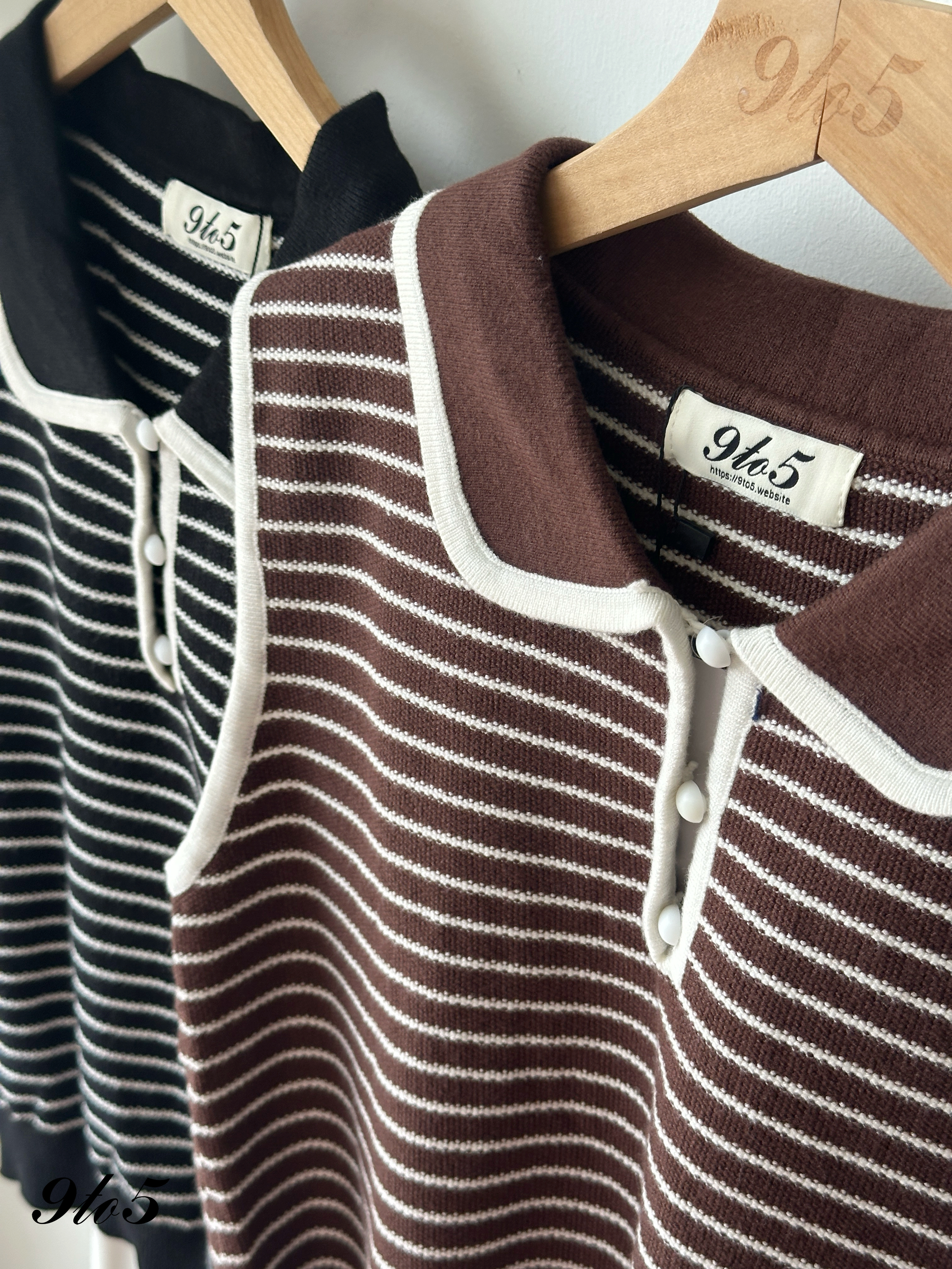 T4282 Sleeveless Stripe Knit Top - 3 Colors 