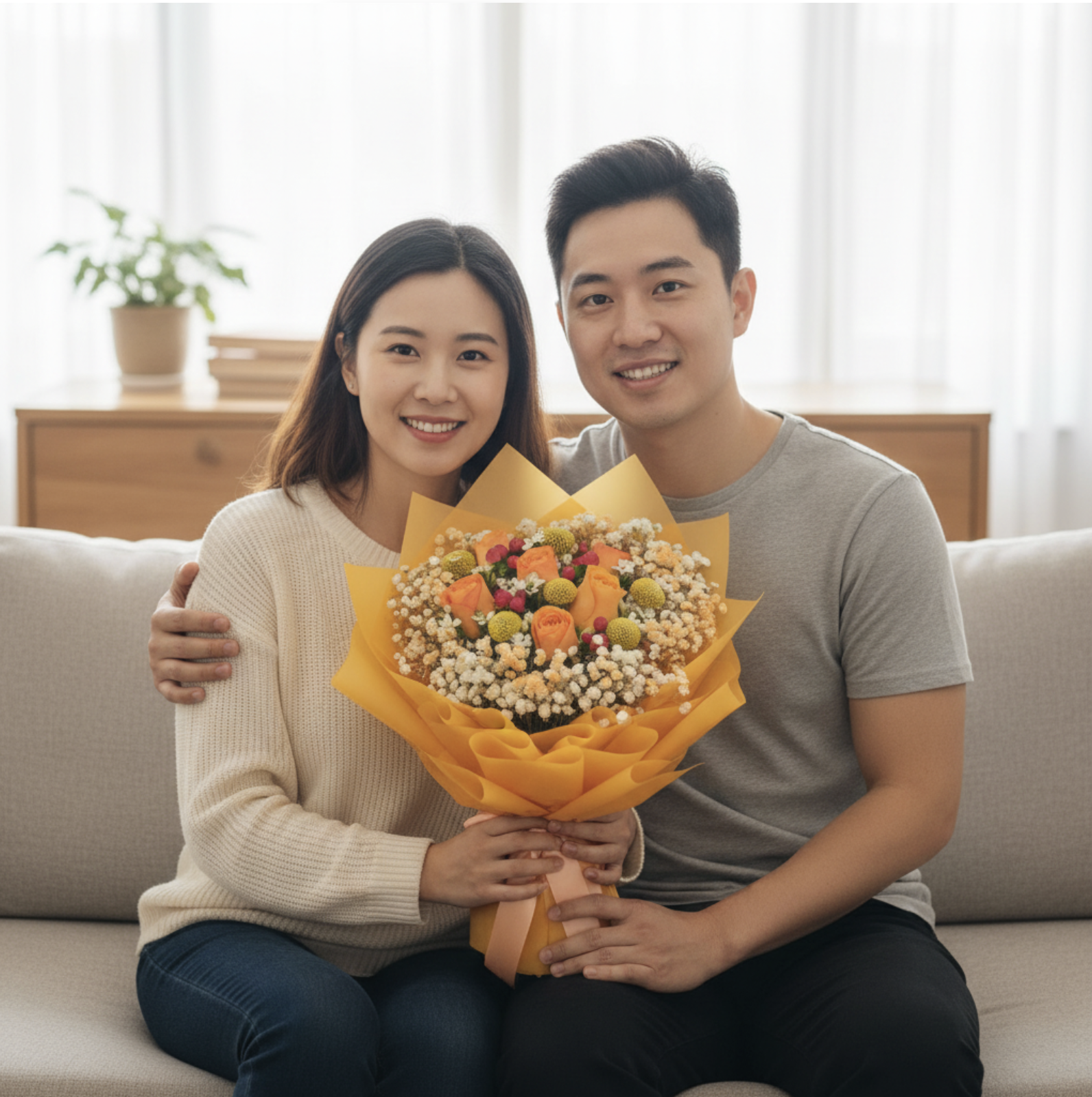 👉🏻鮮👈🏻Love is Simple 系列｜橙玫瑰花束丨情人節花束丨經典之選丨生日花束丨橙玫瑰 6支 9支 11支 18支丨紀念日花束丨畢業花束丨花束推介