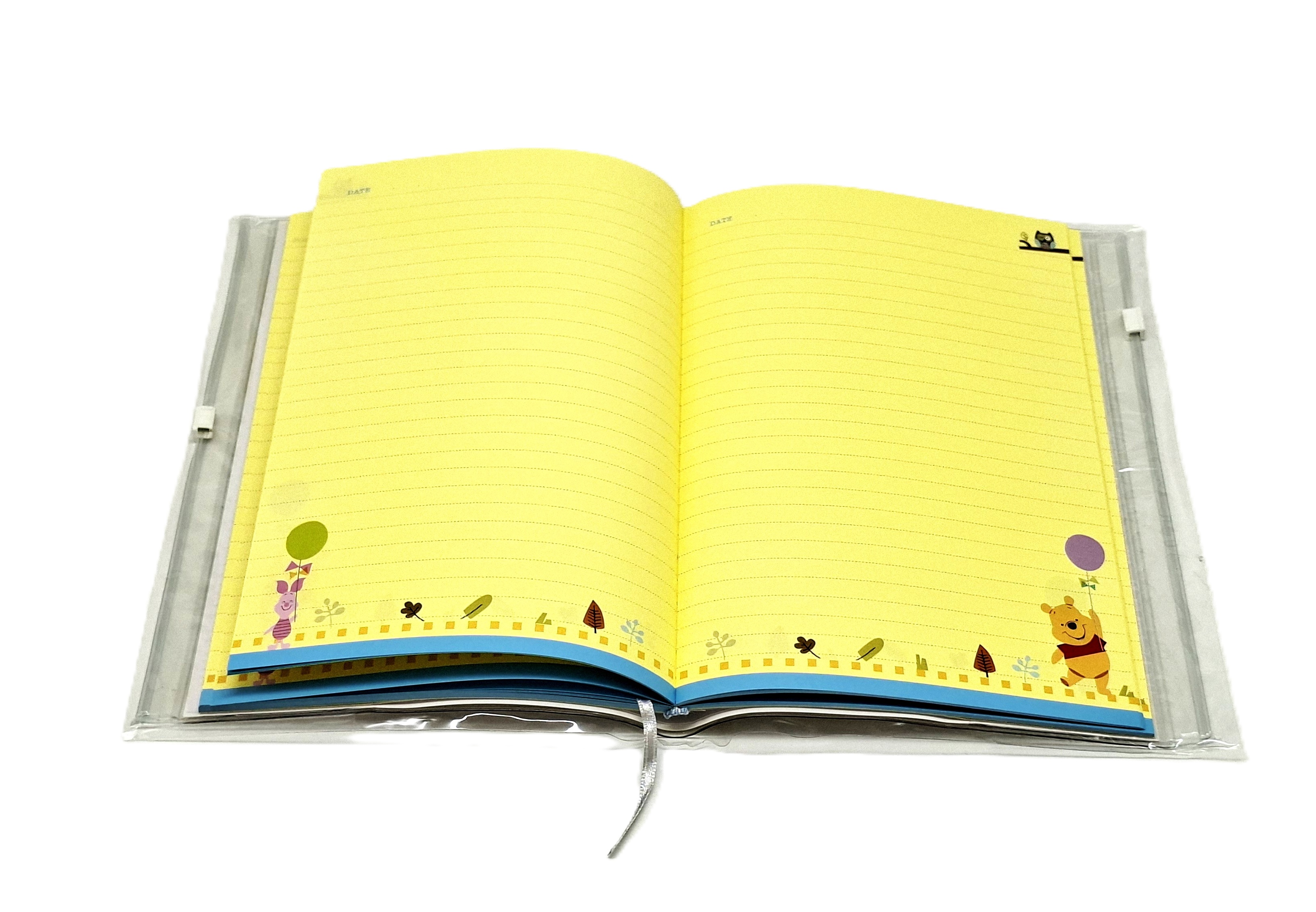 A5雙夾鏈收納筆記 Winnie the Pooh 維尼熊 (DPNA-25015A)