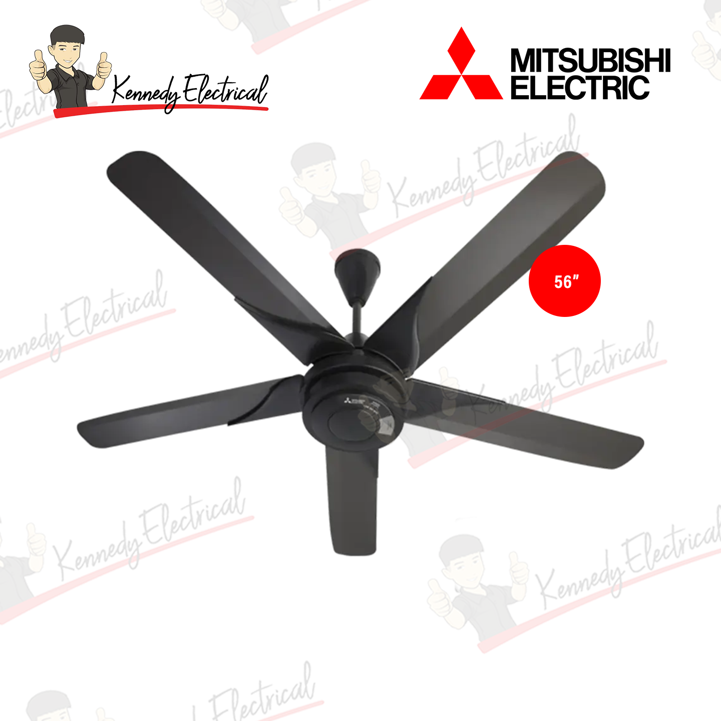 Mitsubishi 56" 5-Blade Ceiling Fan C56-RQ5-P