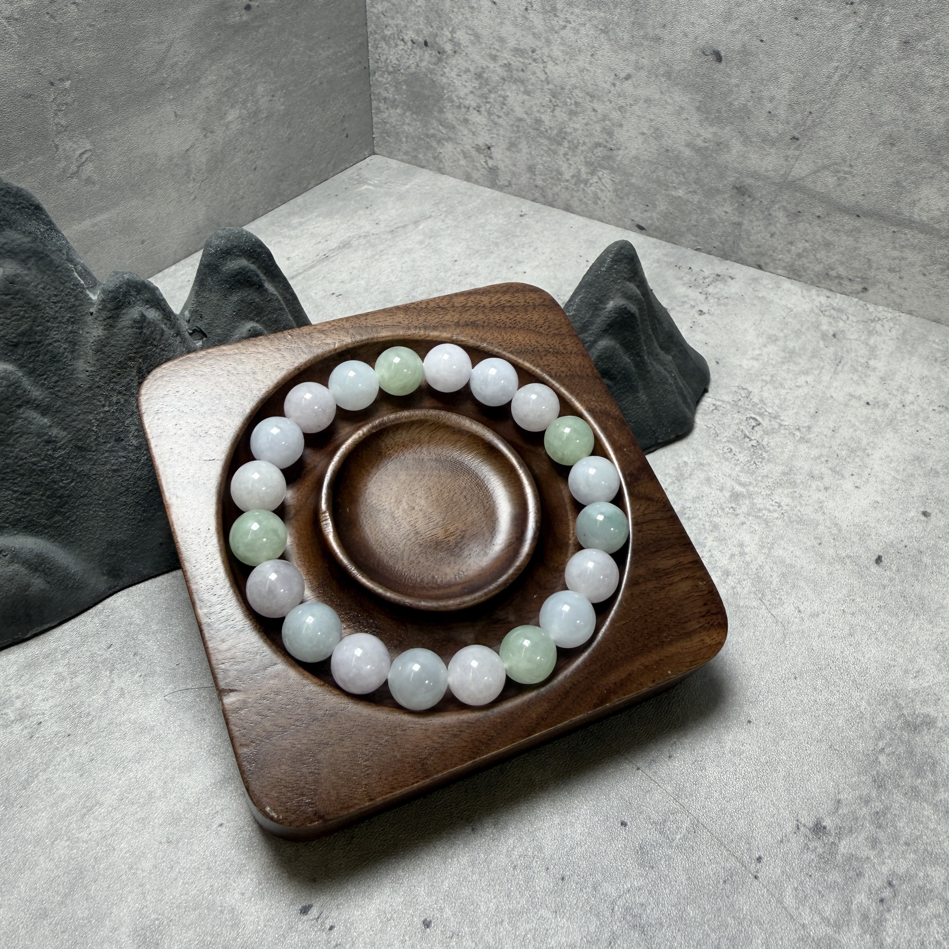 瑪卡龍翡翠手串10.8mm