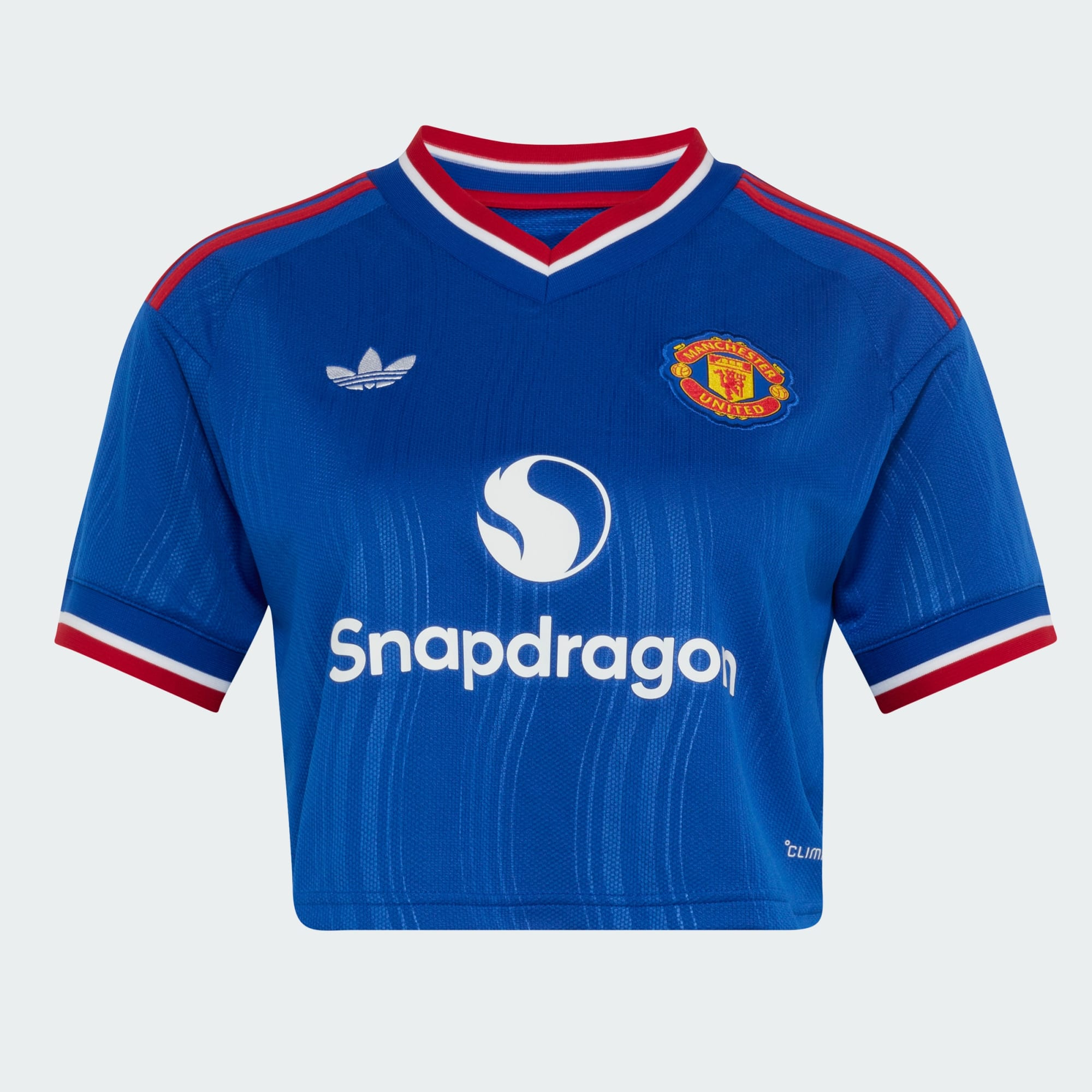 💙重溫經典藍魔傳奇 Adidas Manchester United 曼聯 2026-27 女裝短版作客球衣 (可加印字章) KC4788