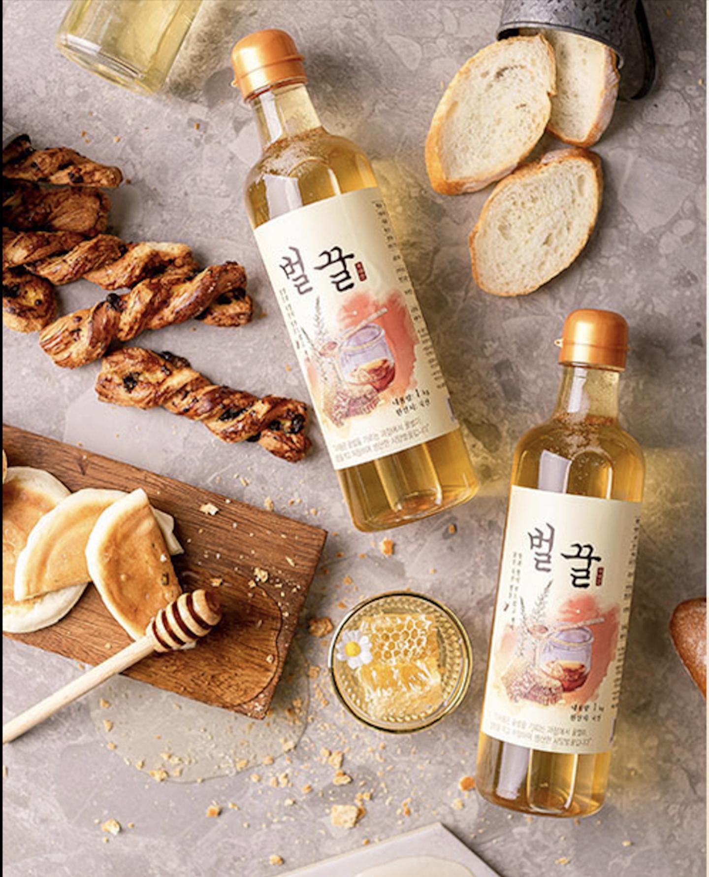 韓國100%天然蜂蜜糖 80年歷史人工養殖蜂蜜 洋槐蜂蜜(IKG蜜糖1支)
