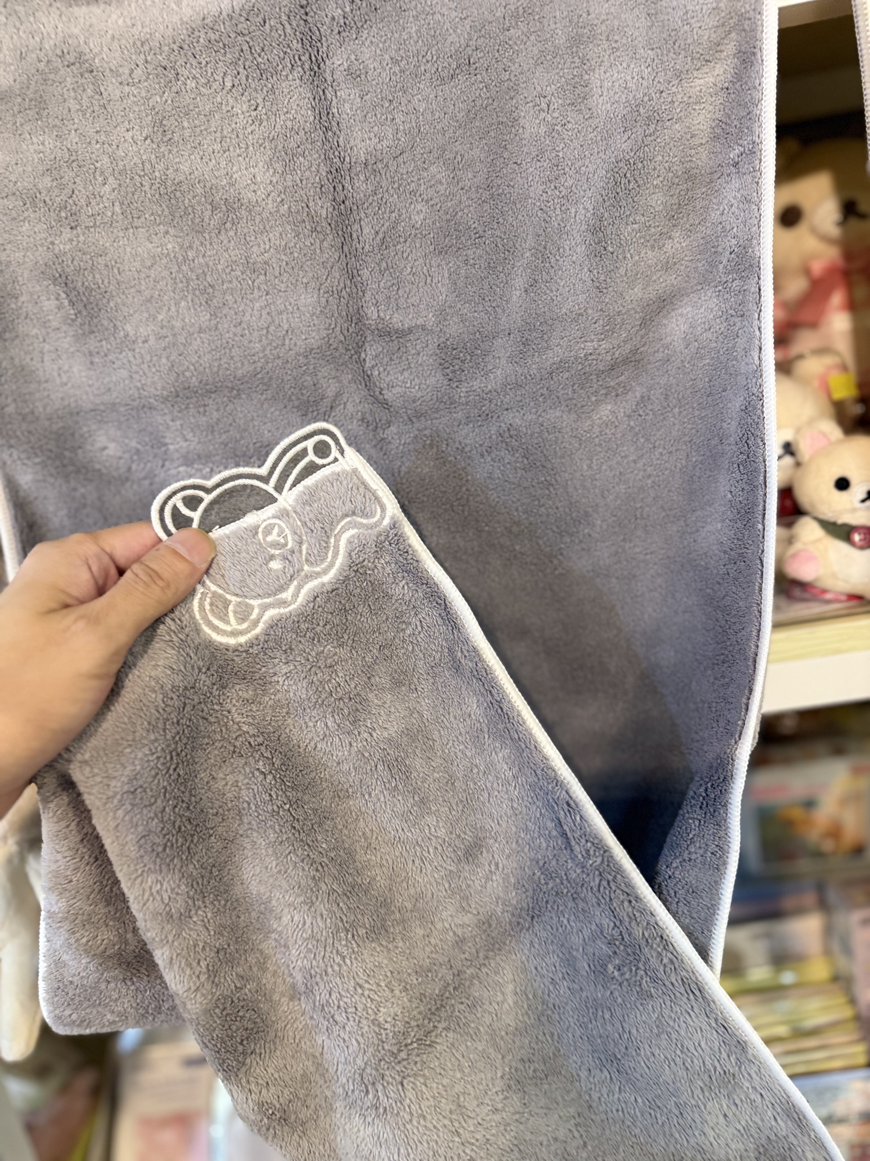 《現貨》全新Rilakkuma 黑白系列超細纖維速乾洗臉/洗髮後護髮束髮帶