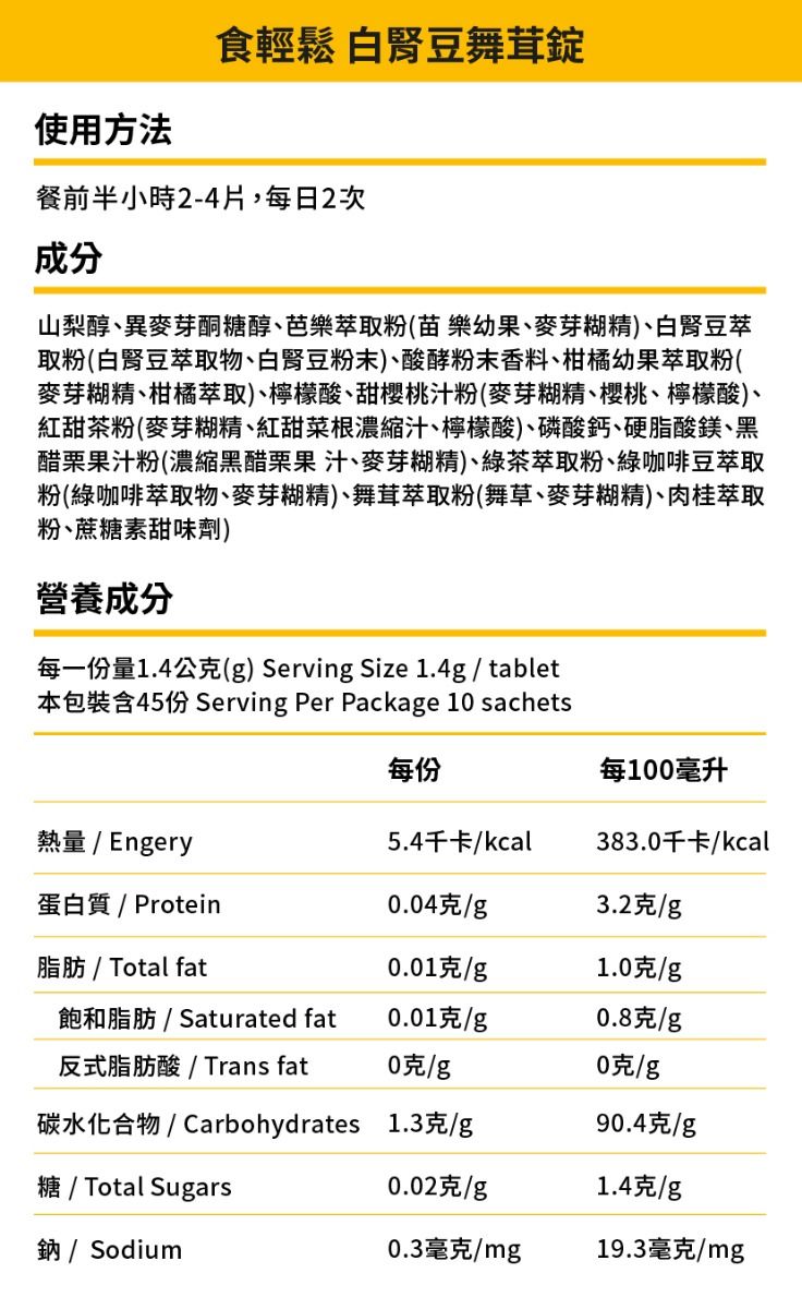 食輕鬆 所屬品牌：無限極