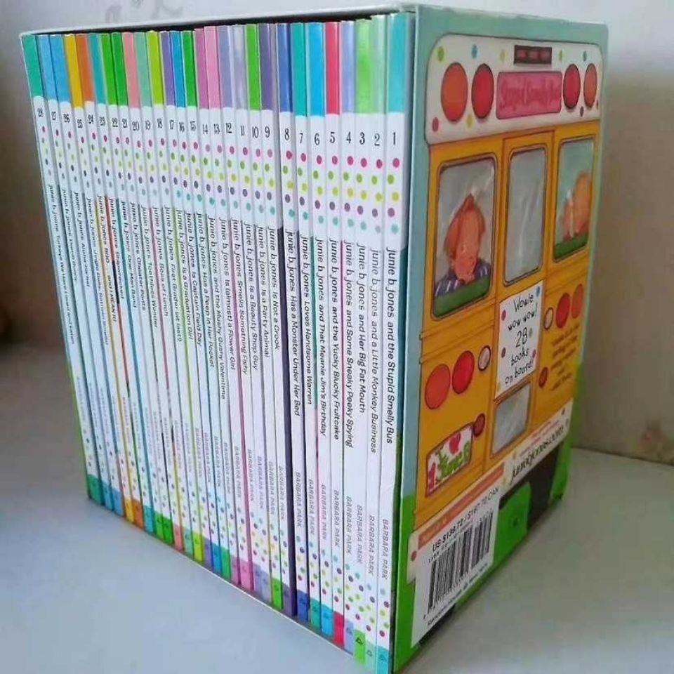 UK Barbara Park Junie B. Jones Box Set 28 Book Series 朱妮瓊斯 兒童英文 小說讀物橋樑章 ...