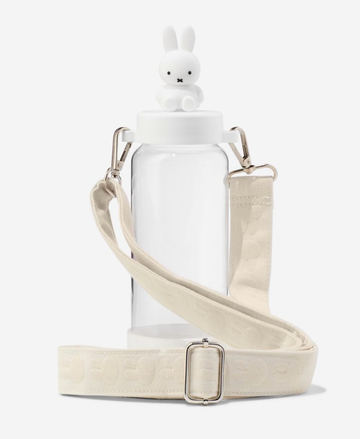 Miffy 550mL plastic water bottle with strap 