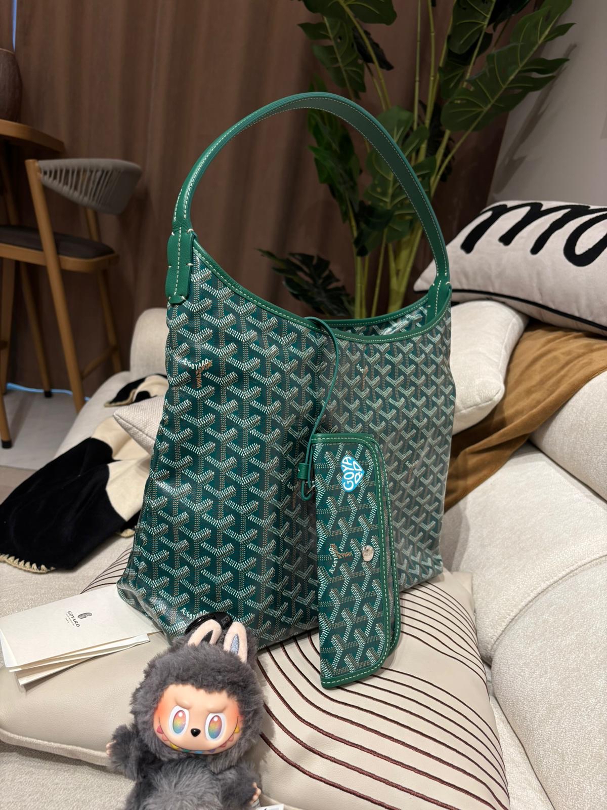 Goyard boheme hobo Green 100%Authentic, 98%new ✅收據✅pouch ✅dust bag