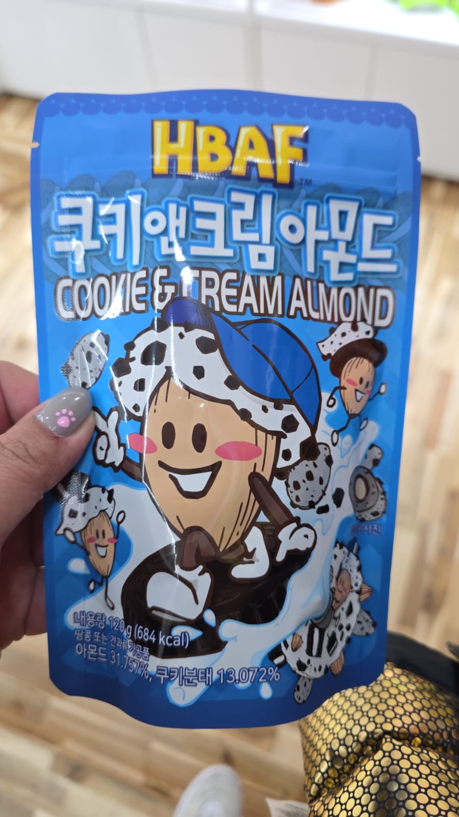 hbaf cookies & cream almond 120 g